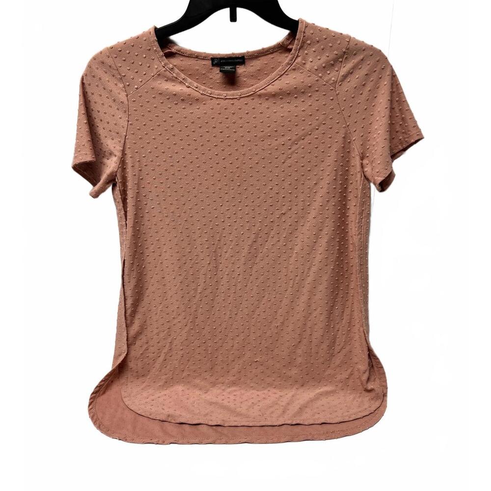 Adrianna Papell Dotted Blush Top- S
